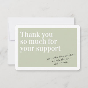 BUSINESS ORDER INSERT chic danke Ihnen beim Grün