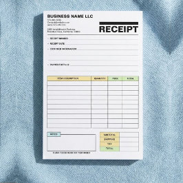 (Business Pad) Payment Sales Invoice Receipt Book Post-it Klebezettel
