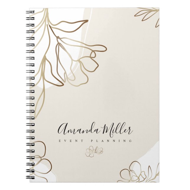 Business-Personalisiertes Notebook für Veranstaltu Notizblock (Vorderseite)