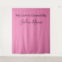 Business Pink Black Beauty Salon Selfie Station