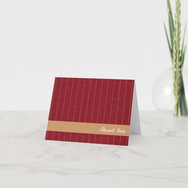 Business pinstripes maroon braun Custom danke (Vorderseite)