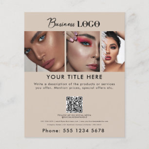 Business Promotionsalon Schönheitshaar Nail Makeup Flyer
