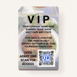 Business QR Code Light Foto Cool Promo Event VIP Ausweis