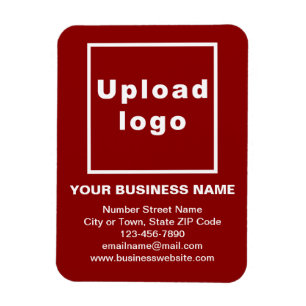 Business Red Flexible Foto Magnet