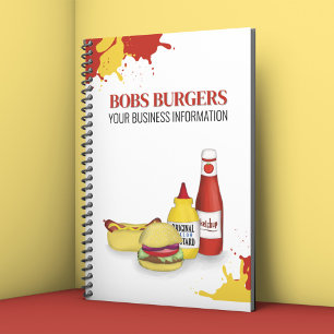 Business Restaurant Company Hamburger Hotdog Notizbuch