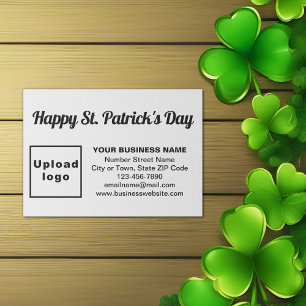 Business Saint Patrick Greeting auf White Begleitkarte