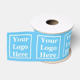 Business Sky Blauer Ihr Logo hier Muster Vorlage Ripsband