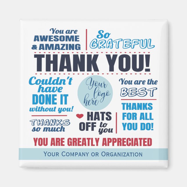 Business Staff Thank You Apprection Magnet (Vorne)