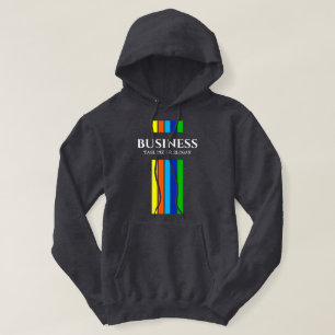 Business-Tagline Moderne vertikale Streifen Hoodie
