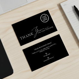 Business Thank You Modern Packaging Insert Visitenkarte