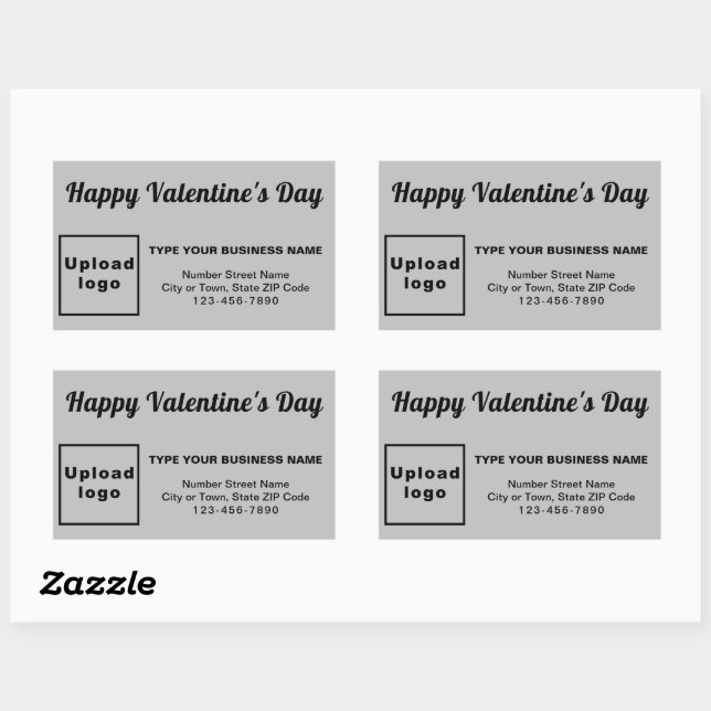 Business Valentine Greeting Rechteckiger Aufkleber (Blatt)