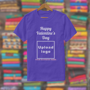 Business Valentine Gruß auf Lila T - Shirt