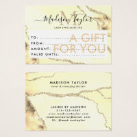 Business Venin Certificate Gold Glitter Agate