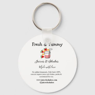 Business-Website "Juice & Shakes" Schlüsselanhänger