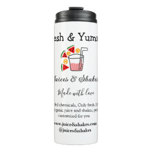 Business-Website "Juice & Shakes" Thermosbecher