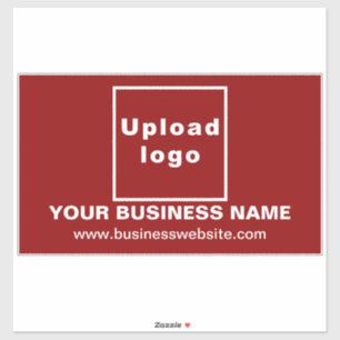 Business-Website zu Red Large Rectangle Vinyl Aufkleber
