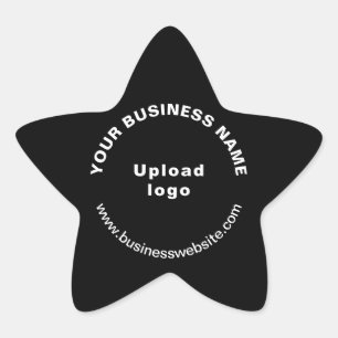 Business-Website zum Schwarzen Star-Shape-Aufklebe Stern-Aufkleber