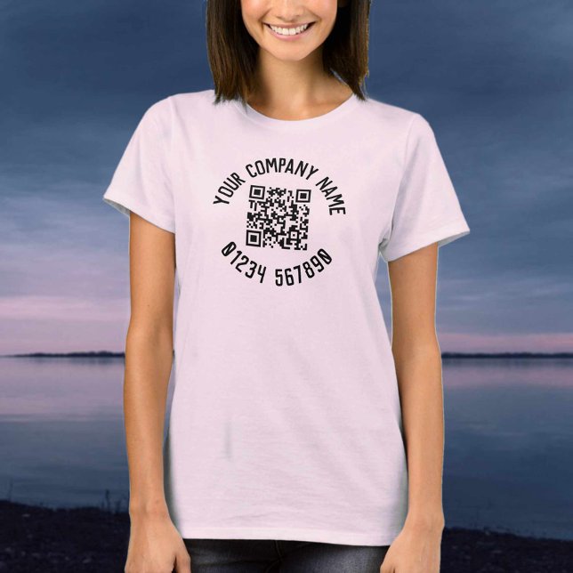 Business-Werbeaktion mit QR-Code-T - Shirt (Von Creator hochgeladen)