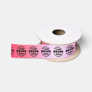 Business your Brand Custom Gold Satin Ribbon Satinband