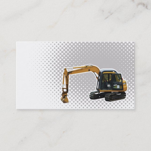 businesscard mechanischer Gräber des Baus Visitenkarte (Vorderseite)
