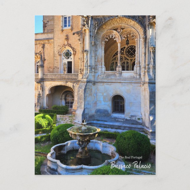 Bussaco Palacio - das echte Portugal Postkarte (Vorderseite)