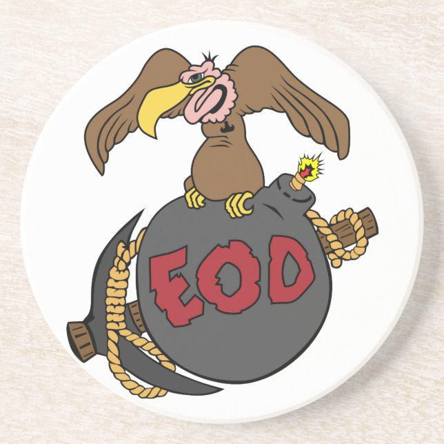 Bussard-Bombe und Auswahl Sandstein Untersetzer (Vorne)