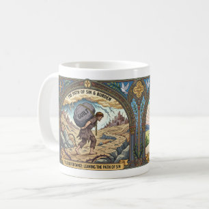 Buße: Den Sündenpfad verlassen - Christlich Kaffeetasse