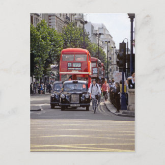 Busse, Taxis in der Oxford Street, London 1998 Postkarte