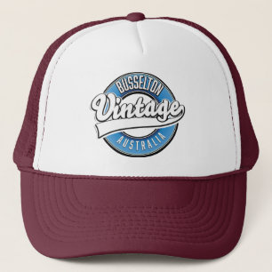 Busselton Australien Vintage Style Logo Truckerkappe