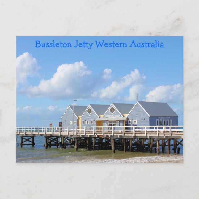 Busselton Jetty Western Australien Postkarte (Vorderseite)