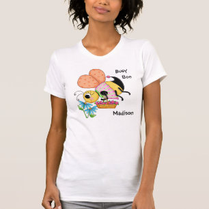 Bust Bee Whimsy Honey Bee Name Personalisiert T-Shirt