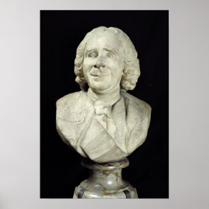 Bust of Rene Antoine Ferchault de Reaumur 1751 Poster
