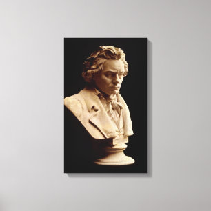 Bust-Statue Beethoven Leinwanddruck