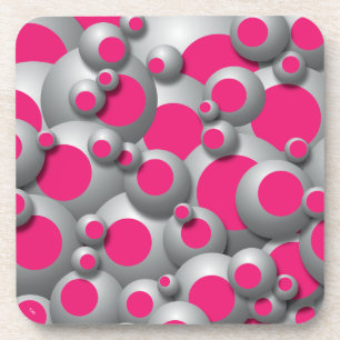 Bustable Bubbles Hot Pink Getränkekasten Getränkeuntersetzer