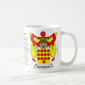 Bustamante, der Ursprung, die Bedeutung und das Kaffeetasse
