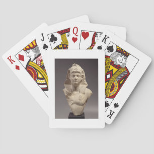 Büste eines römischen Kaisers als Pharao (Marmor) Spielkarten
