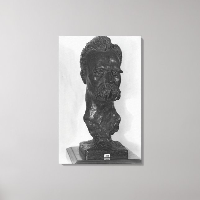Büste Friedrich Nietzsches Deutsch Leinwanddruck (Vorderseite)