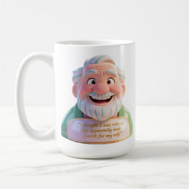 Büste mit Zitat für die Ehefrau im Ruhestand Kaffeetasse