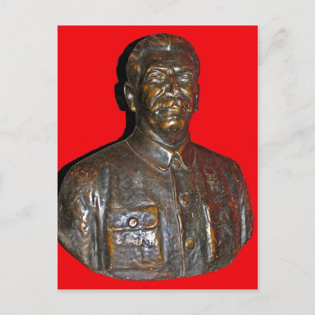 Büste Stalins Postkarte (Vorderseite)