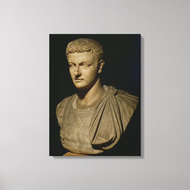 Büste von Caligula Leinwanddruck (Vorderseite)