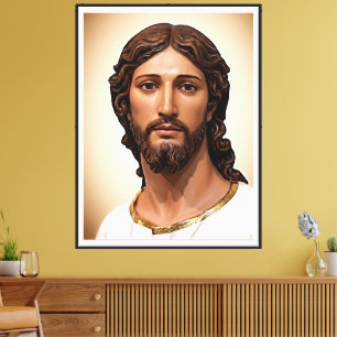 BUSTE VON CHRISTUS DEM ERLÖSER von MICHELANGELO 20 Leinwanddruck