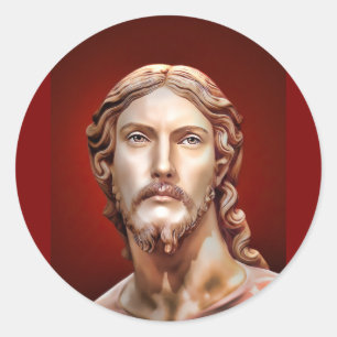 BUSTE VON CHRISTUS DEM ERLÖSER von MICHELANGELO 20 Runder Aufkleber