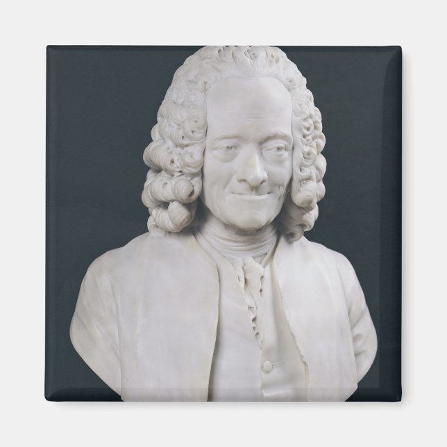 Büste von Francois Marie Arouet de Voltaire 1778 Magnet (Vorne)