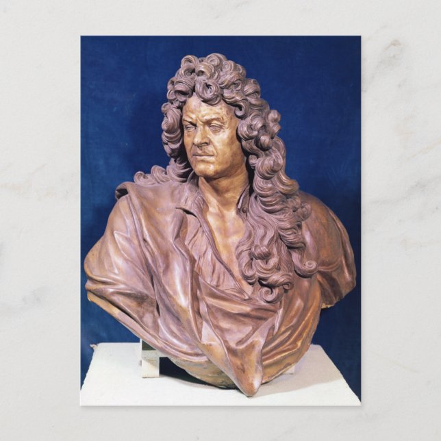 Büste von Jean Baptiste Lully Postkarte (Vorderseite)