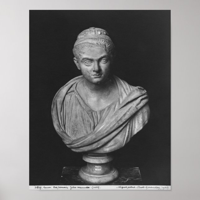 Büste von Julia Mamaea Poster (Vorne)