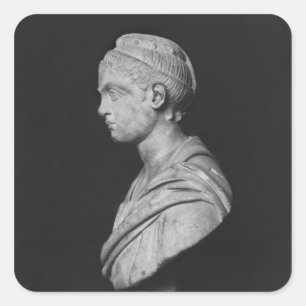 Büste von Julia Mamaea Quadratischer Aufkleber