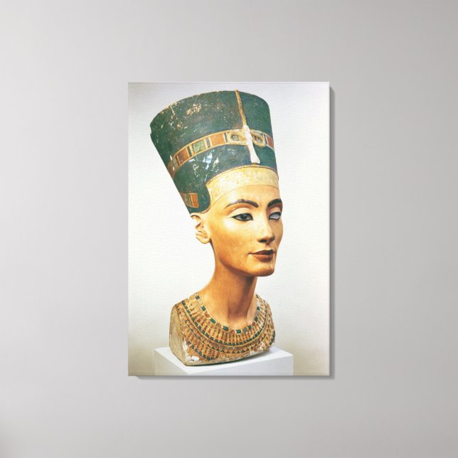 Büste von Königin Nefertiti, aus dem Studio des sc Leinwanddruck (Vorderseite)