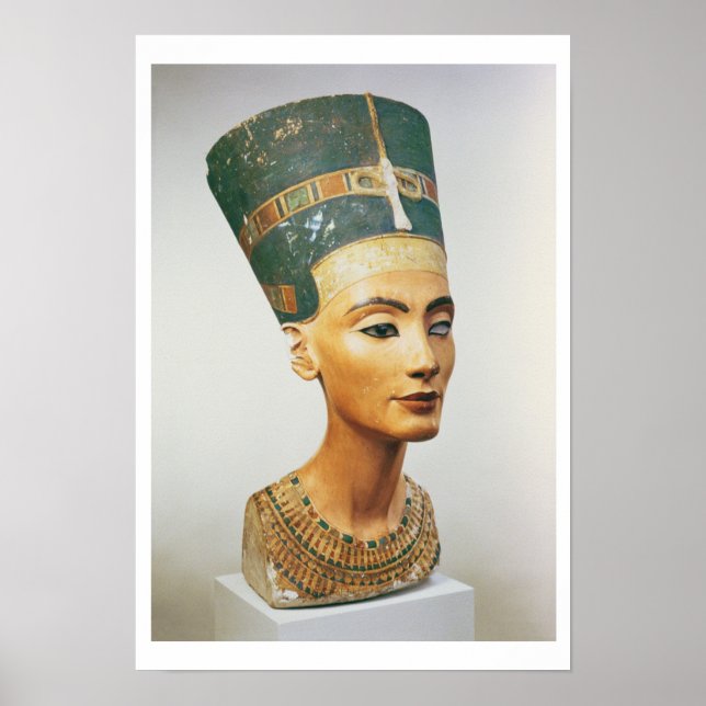 Büste von Königin Nefertiti, aus dem Studio des sc Poster (Vorne)