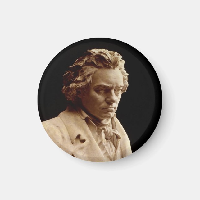 Büste von Ludwig van Beethoven Magnet (Vorne)
