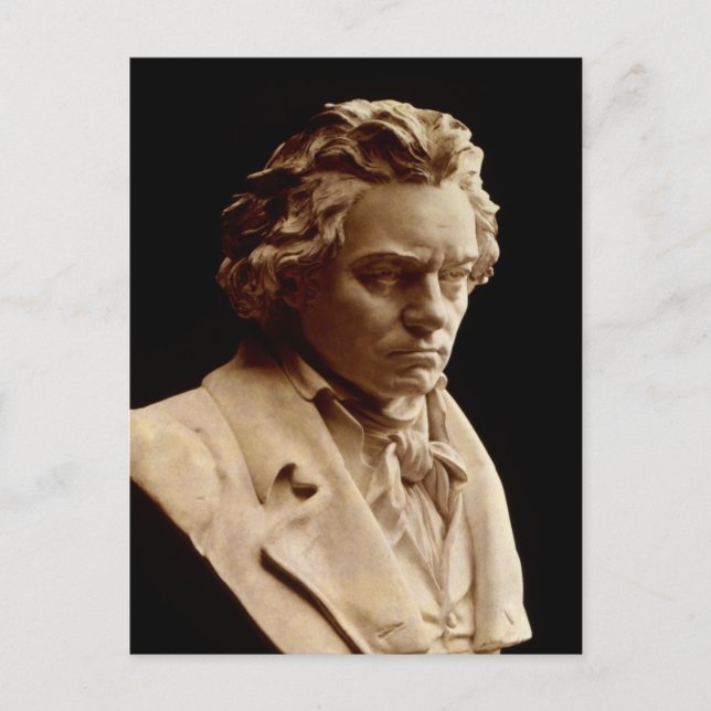 Büste von Ludwig van Beethoven Postkarte (Vorderseite)